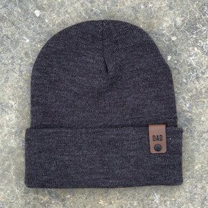 Dad beanie - dark heathered grey